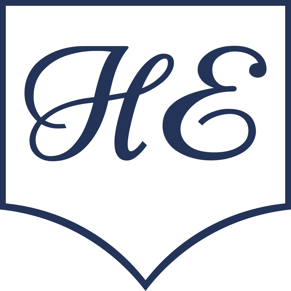 Logo Hof-England Weiß-Blau